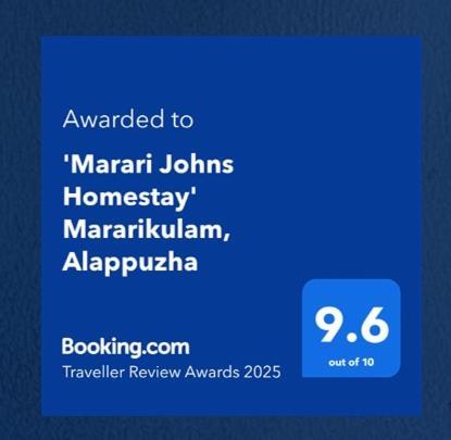 'Marari Johns Homestay' Mararikulam, Alappuzha 外观 照片